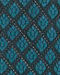 Teal Blue Grid Patterned Kurta with Sequinned Placket